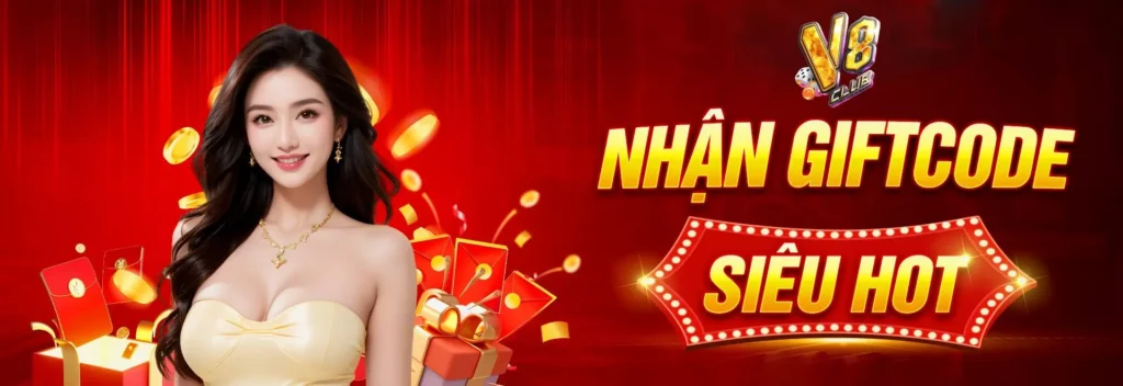 Banner V8Club Gifcode hằng ngày