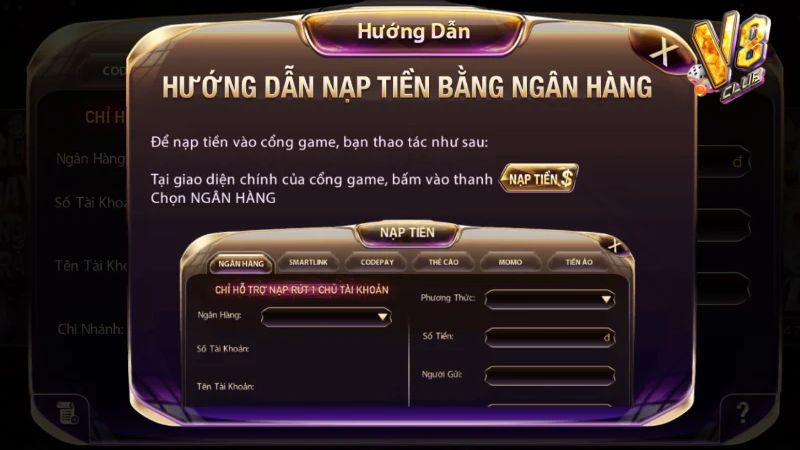 Anh em có thể nạp qua ngân hàng để đảm bảo yên tâm 100%