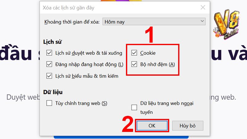 Anh em hãy thử xóa dữ liệu cache và cookie cũ khi không thể sign in tài khoản