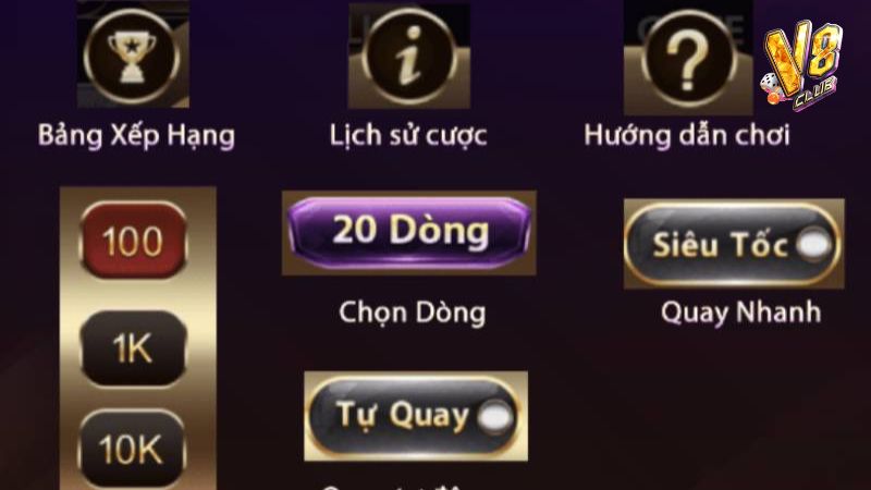 V8 Club cung cấp đa dạng các tính năng hữu ích để bet thủ có trải nghiệm giải trí tuyệt vời 