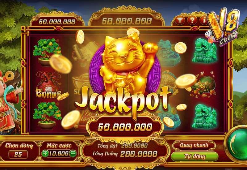 Biểu tượng quay hũ đặc biệt tại sảnh V8Club