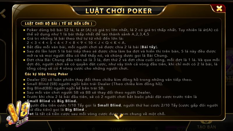 Chơi Poker như nào? Poker yêu cầu cược thủ tạo bộ mạnh nhất từ 2 bài tẩy và 5 quân chung