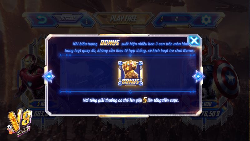 Anh em nhớ để ý đến tần suất xuất hiện của các biểu tượng để bắt trọn Jackpot Avengers