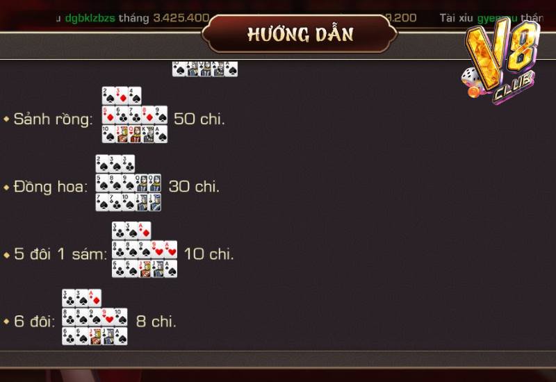 Một số phương pháp tính chi Mậu binh V8club đặc biệt