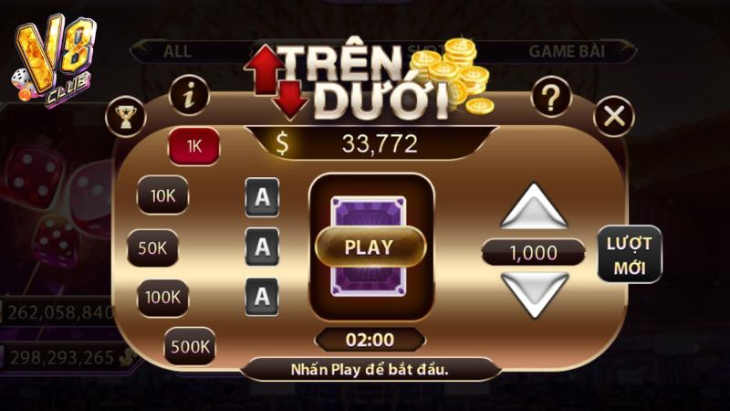 Còn nếu muốn thử thách vận may 50/50 thì đừng bỏ qua game trên dưới