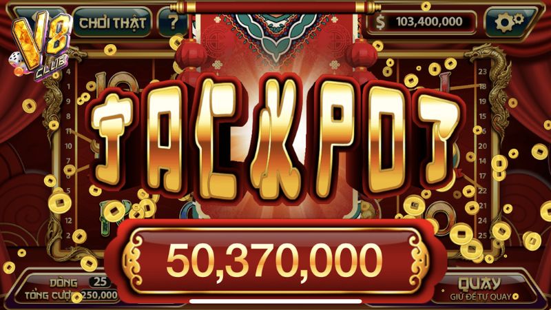 Không ít người chơi đã may mắn trúng giải thưởng Jackpot với giá trị khủng từ V8Club